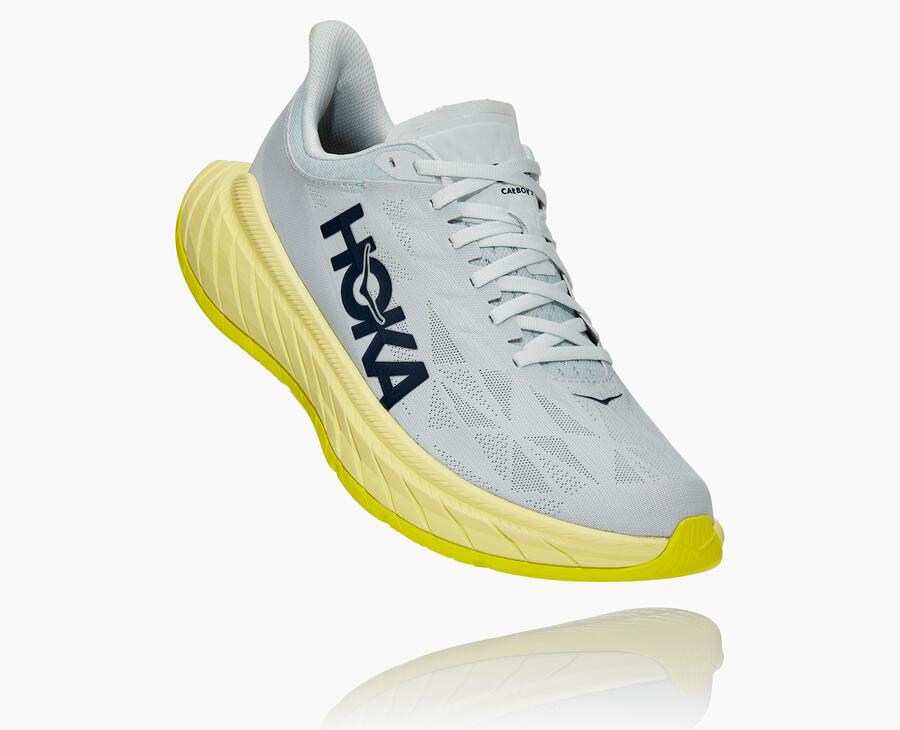 Hoka One One Mens Running Shoes - Carbon X 2 - White - NODT70635